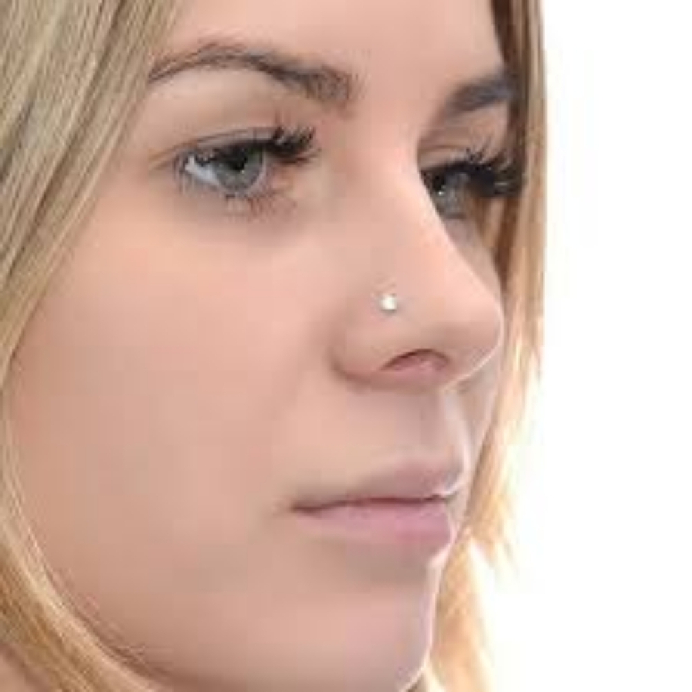 4/$15 Urban Outfitters Silver & Rainbow Stud Nose Rings - Picture 3 of 5